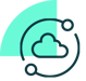 circle revolving around cloud