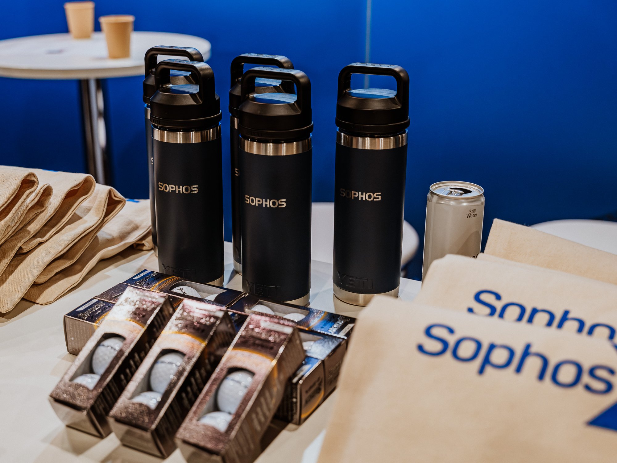 sophos brand merch at Fusion Live